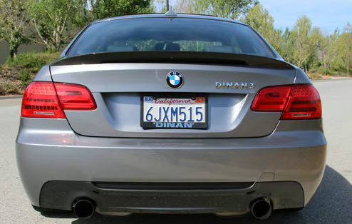 Dinan Free Flow Axle-Back Exhaust - 2007-2013 BMW E92 / E93 335i/335is/335xi - Black Tips
