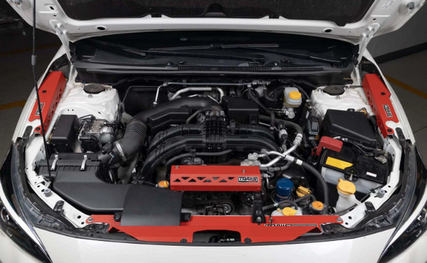 GrimmSpeed 2018 - 2024 Subaru Crosstrek TRAILS Radiator Shroud - Red