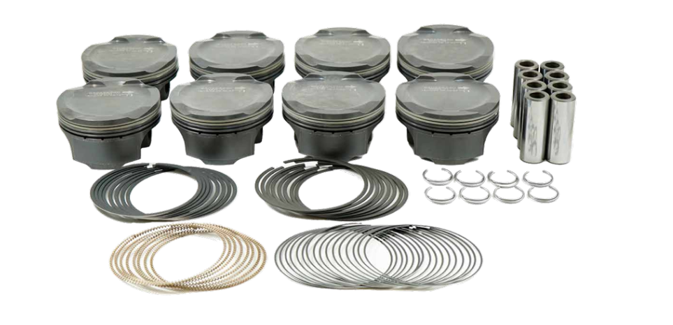 Mahle MS Piston Set Ford Coyote 314ci 3.701in Bore 3.650in Stroke 5.933in Rod .866 Pin -1cc 11CR