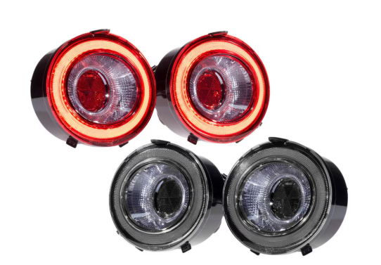 Morimoto Chevrolet Corvette C6 (2005 - 2013) XB LED Tail Lights - Red / Smoked