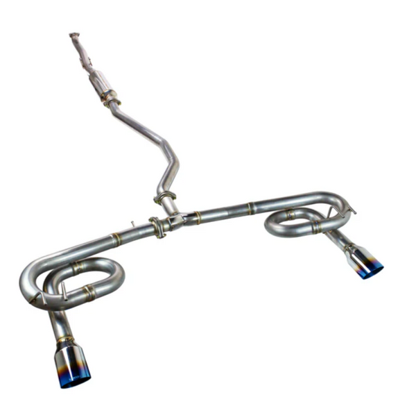 Remark 2022+ Honda Civic Sport Sedan (FE2) Catback Exhaust - Dual Burnt Stainless Steel Tips