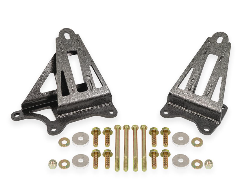 BMR 2005 - 2014 S197 / 2015 - 2023 S550 / 2024 + S650 Mustang Motor Mount Brackets - Black Hammertone