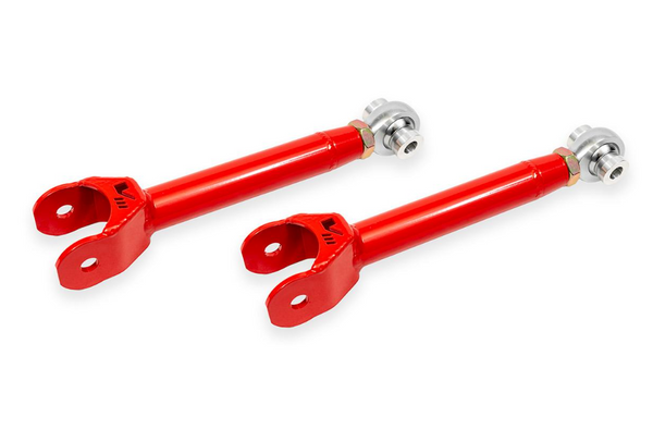 BMR 2015 - 2019 Cadillac CTS-V (3rd Gen) Upper Trailing Arms - Single Adjustable - Black Hammertone / Red