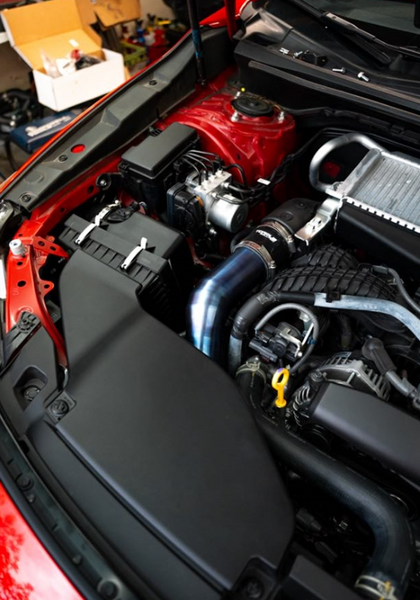 Torque Solution 2022+ Subaru WRX / 2019 + Ascent / 2020 + Outback XT / 2022+ Outback Wilderness Titanium Top Mount Charge Pipe Kit (Burnt Purple/Blue)