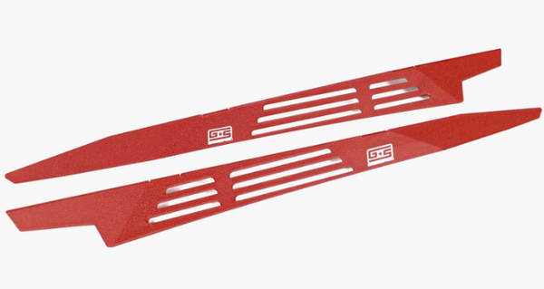 GrimmSpeed 2008 - 2014 Subaru Impreza WRX/STI Fender Shroud - Black / Red