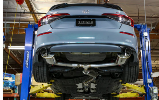 Remark 2022+ Acura Integra (DE4)/Honda Civic Si Catback Exhaust - Burnt Stainless Steel Tip