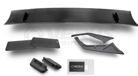 Verus UCW Rear Wing for 2017-2021 FK8 Honda Civic Type R With Carbon Endplates