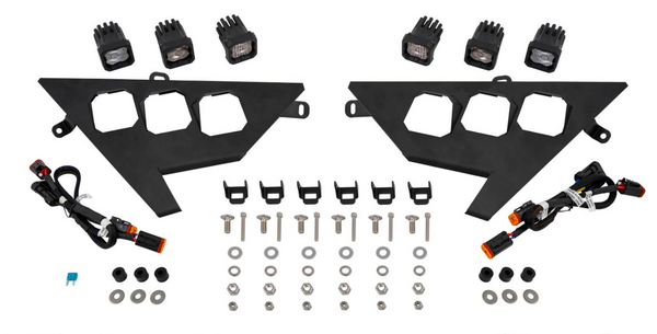 Diode Dynamics 2020- 2023 Polaris RZR C1 Headlamp Kit Pro - White ABL (Pair)