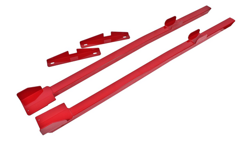 BMR 1994 - 2004 Mustang Hardtop Only Weld-On Boxed Premium Subframe Connectors - Red / Black