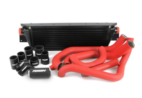 Perrin Front Mount Intercooler Kit for 2008-2014 STI - Black / Red