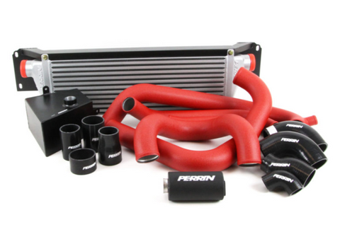 Perrin Front Mount Intercooler Kit for 2015-2021 STI Silver / Red
