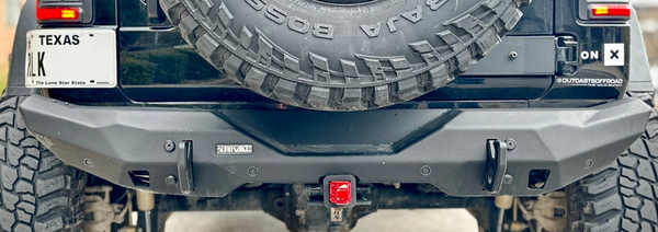 Rival 2018  + Jeep Wrangler JL Rear Aluminum Stubby Bumper