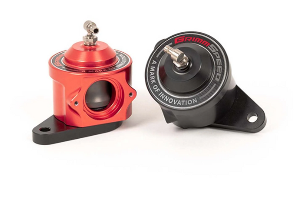 GrimmSpeed Bypass Valve Black / Red - 2004-2021 Subaru STI