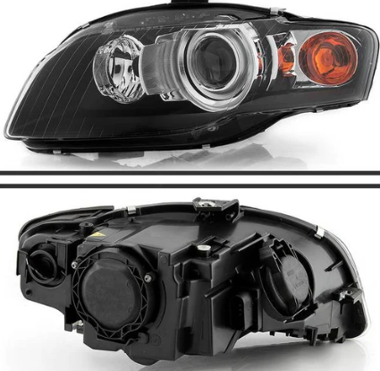 xTune 2006 - 2008 Audi A4/S4 Halo Xenon HID Models Only OEM Style Headlights - HD-JH-AA406-HID-BK