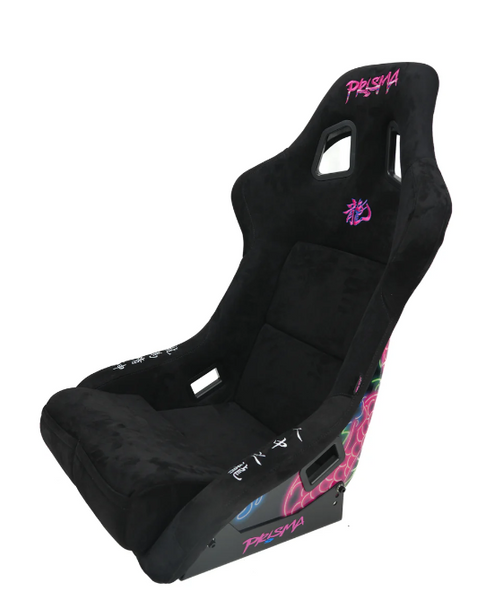 NRG FRP Bucket Seat (Large) Black Alcantara w/ Dragon Livery