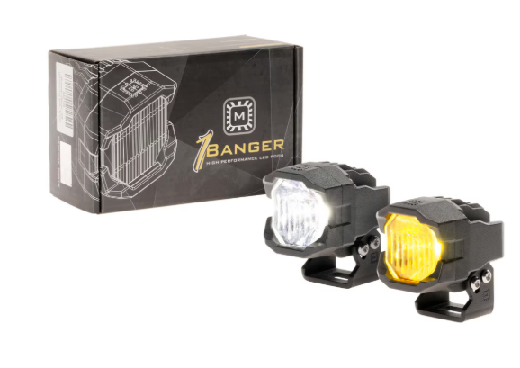 Morimoto  1 Banger LED Pods: HXB Combo Beam ( White / Amber )