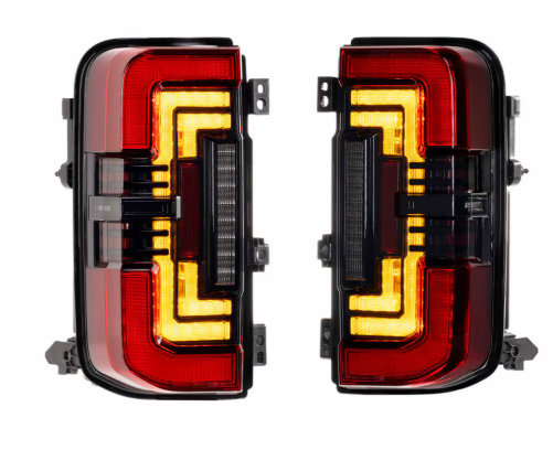 Morimoto XB LED Low Profile Tail Lights: Ford Bronco ( 2021 + / Red Lens / Set)