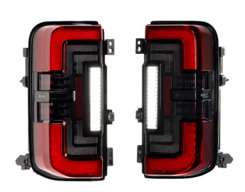 Morimoto XB LED Low Profile Tail Lights: Ford Bronco ( 2021 + / Red Lens / Set)