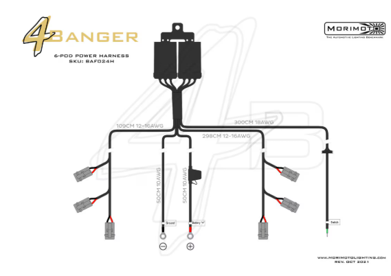 Morimoto Offroad: 6-Pod Power Harness