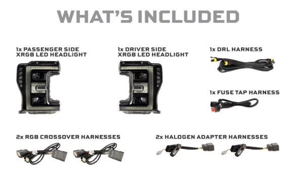 Morimoto Ford Super Duty ( 2017 - 2019 ) XRGB LED Headlights