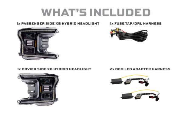 Morimoto Ford F-150 ( 2018 - 2020 ) XB Hybrid LED Headlights