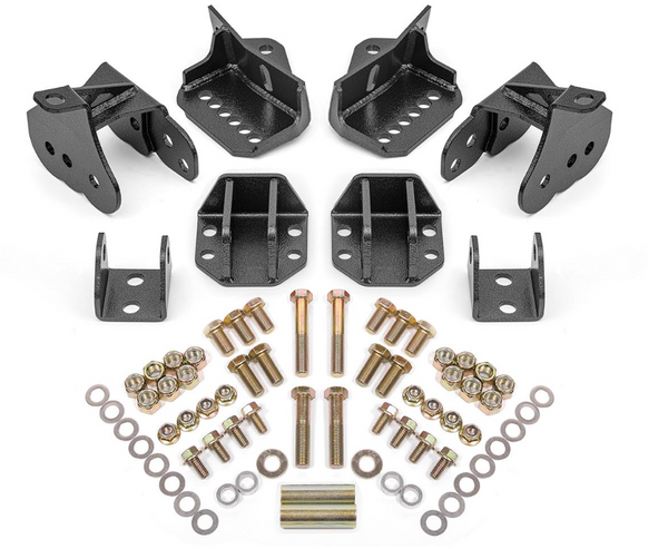 BMR 64-72 GM A-Body Rear Coilover Conversion Kit - Black / Red