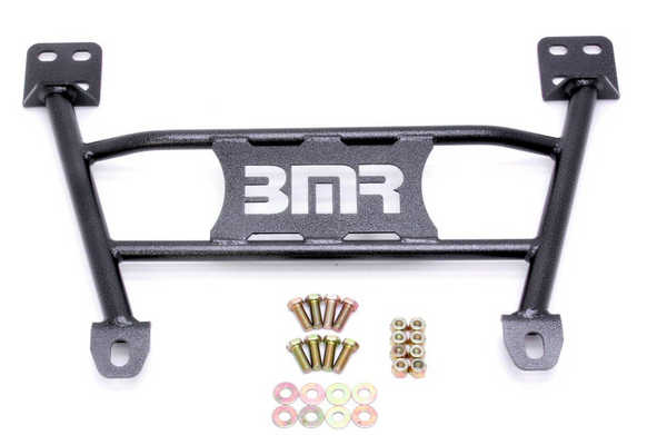 BMR 2005 - 2014 S197 Mustang Radiator Support Chassis Brace - Red / Black