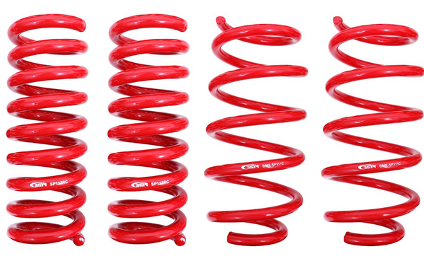 BMR 2008 - 2023 Dodge Challenger / Charger Lowering Springs 1.25in Drop - Set of 4 - Red