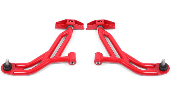 BMR Suspension 2005 - 2009 S197 Ford Mustang Lower A-Arms - Red / Black - Non-Adjustable