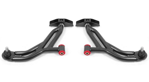 BMR Suspension 2005 - 2009 S197 Ford Mustang Lower A-Arms - Red / Black - Non-Adjustable