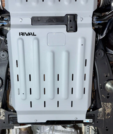 RIVAL Aluminum Transmission Catalytic Converter Skid Plate 2019 -2026 Chevrolet Tahoe / Silverado GMC Sierra / Yukon Cadillac Escalade