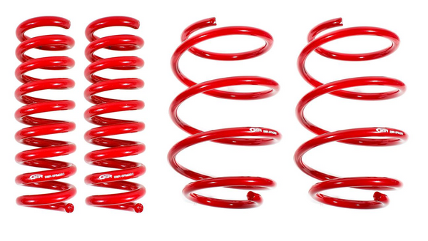 BMR 2016 - 2024 6th Gen Camaro V8 Performance Version Lowering Springs (Set Of 4) - Red