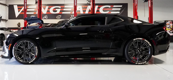 BMR 2016 - 2024 6th Gen Camaro V8 Performance Version Lowering Springs (Set Of 4) - Red