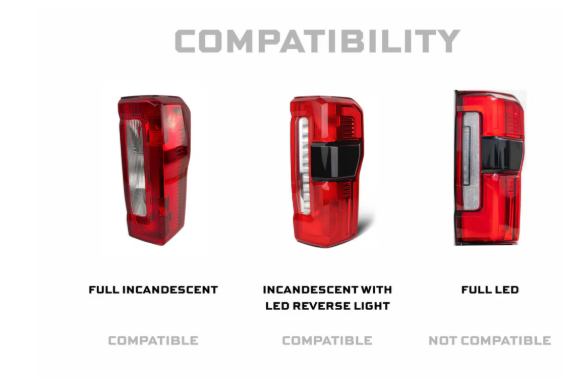 Morimoto Ford Super Duty (2023+) XB LED Tail Lights (Smoked)