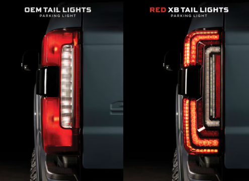Morimoto Ford Super Duty (2023+) XB LED Tail Lights (Red)