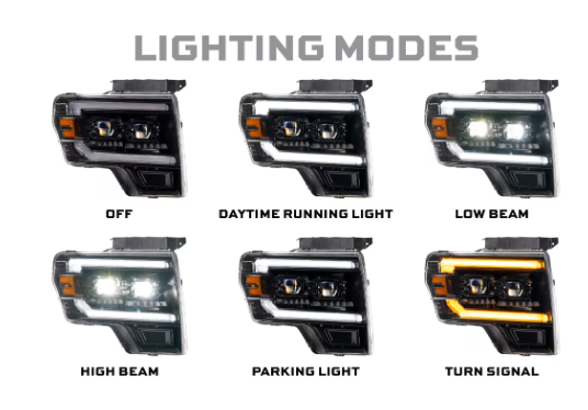 Morimoto Ford F-150 ( 2009 - 2014 ) XB Evo Hybrid LED Headlights