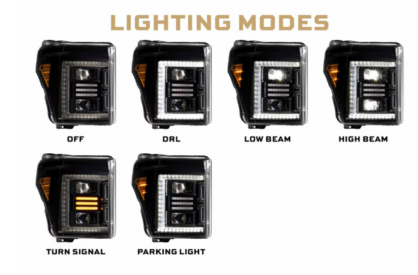 Morimoto Ford Super Duty  ( 2011 - 2016 ): XB Hybrid LED Headlights
