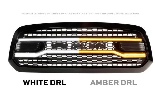 Morimoto Dodge Ram 1500 ( 2013 - 2018 ) XBG LED DRL Grille (Chrome / Black)