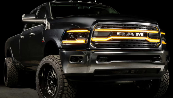 Morimoto Dodge Ram 2500 / 3500 HD  ( 2013 - 2018 ) XBG LED DRL Grille (Chrome / Black)
