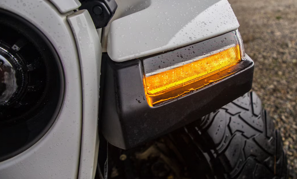 Morimoto XB LED DRLs: Jeep JL / JT Wrangler / Gladiator ( 2018 + / Smoked Lens / Set)