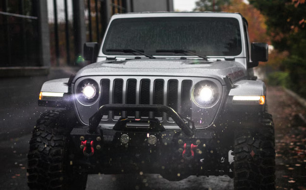Morimoto XB LED DRLs: Jeep JL / JT Wrangler / Gladiator ( 2018 + / Smoked Lens / Set)