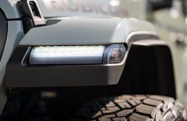 Morimoto XB LED DRLs: Jeep JL / JT Wrangler / Gladiator ( 2018 + / Smoked Lens / Set)