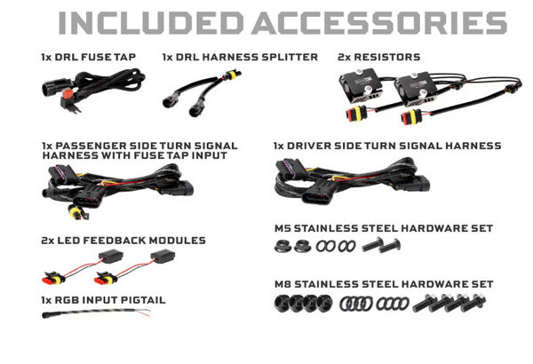 Morimoto 2018+ Jeep Wrangler JL / 2020+ Jeep Gladiator JT XRGB Fender Flare Chop Kit