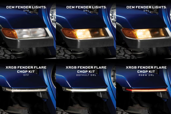 Morimoto 2018+ Jeep Wrangler JL / 2020+ Jeep Gladiator JT XRGB Fender Flare Chop Kit