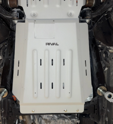 Rival 2015 - 2026 Ford F150 Powerboost Only Aluminum Transmission Catalytic Converter Skid Plate