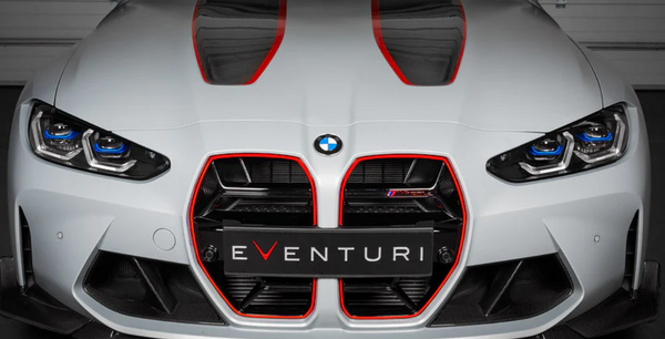 Eventuri BMW G8X M3 / M4 Black Carbon Intake Scoop Set - Gloss