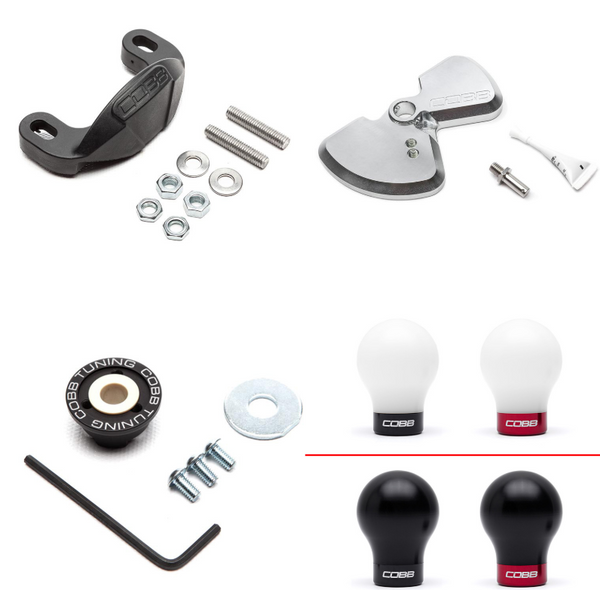 Cobb 2015 - 2025 + Subaru WRX Stage 1+ Drivetrain Package w/Weighted COBB Knob - White