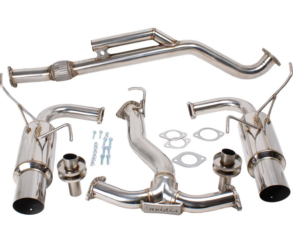 Invidia 2022+ Subaru WRX N1 Twin Outlet Single Layer SS Tip Cat-Back Exhaust