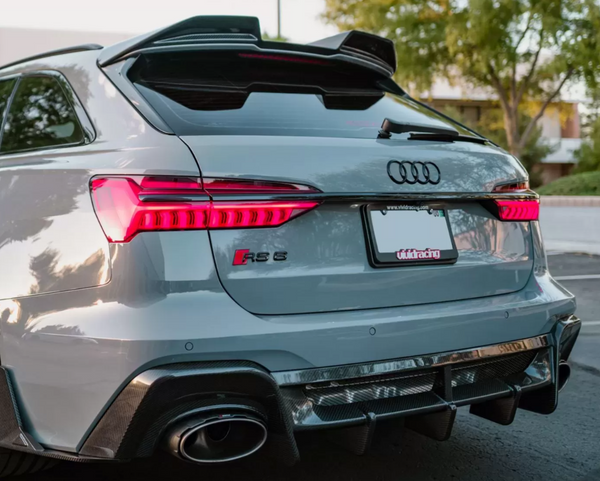 VR Aero Carbon Fiber Rear Diffuser Audi RS6 Avant C8