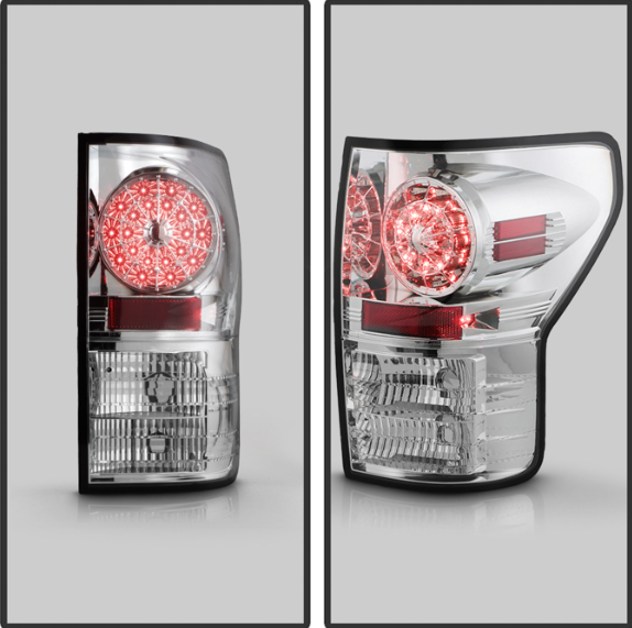 Spyder Toyota Tundra 2007 - 2013 LED Tail lights Chrome ALT-YD-TTU07-LED-C